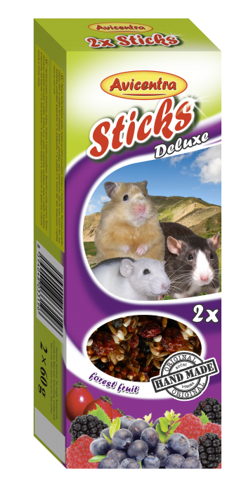 Sticks deluxe with forest fruit for hamsters, rats and mouses