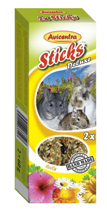 Tyčinky deluxe with herbs for rabbits and other rodents