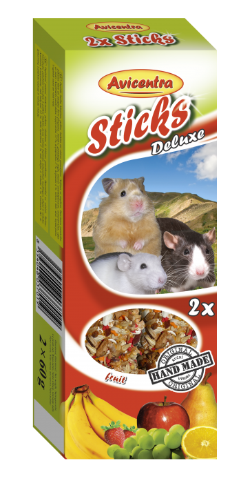 Sticks deluxe with fruits for hamster, rat and mouse