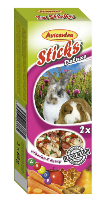 Sticks deluxe with vitamins & honey for rabbits and other rodents